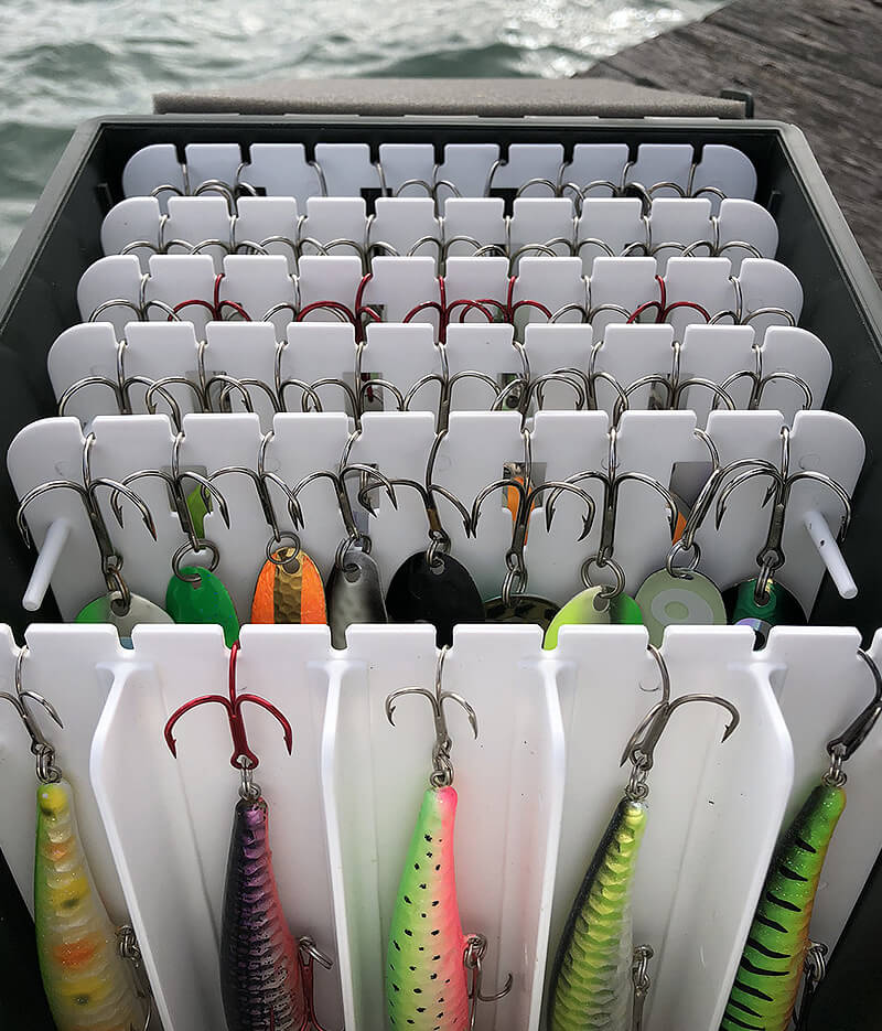 SpoonCrank Box  - Fishing Tackle box to hold all your Spoon and Crank lures - Spoon Tackle Box - CrankBait Tackle Box - Stick Bait Tackle Box